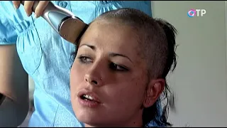 Actress shaves her head in a russian TV series (HD remaster and edit)