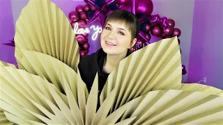 How To Make Paper Palm Leaves DIY Tutorial | Prep With Me For Balloon Set Up