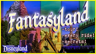Fantasyland Tour EVERY RIDE, Read & Ride SECRETS! Disneyland 2022