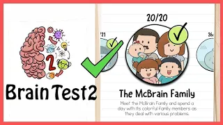 Brain test 2 Tricky Stories The McBrain Family All Levels 1-20 solutions walkthrough  @Crazy Shooter