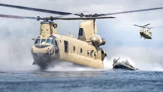 The Extreme Techniques US Massive CH-47 Uses To Extract Special Forces at Sea