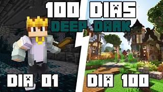 Eu Sobrevivi 100 Dias em um Mundo Só de DEEP DARK no Minecraft Hardcore - O Filme