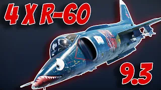 Four 30G R-60 Missiles at 9.3 | Yak-38 War Thunder