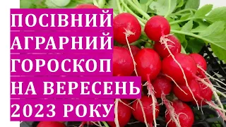 Посівний аграрний гороскоп на вересень 2023 року