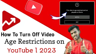 Age Restriction Kya Hai | Age Restriction Settings YouTube | Age Restricted Kaise Hataye Live l 2023