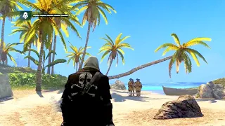 Assassin's Creed 4 Black Flag Pirate Cloak Outfit & Assassin Contracts Montage Stealth & Combat