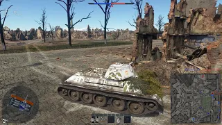 War Thunder - Gameplay on T-34-76 RB 3.7 (without comments)