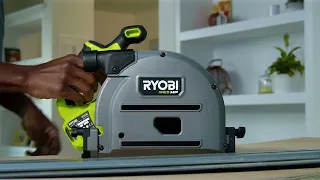 The RYOBI® ONE+ HP Brushless Plunge Saw [RPLS18X]