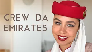 Trabalho de CABIN CREW NO EXTERIOR | Como é a vida do comissário de bordo da Emirates