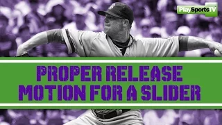 Baseball Pitching - Proper Release Motion for a Slider