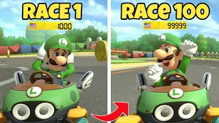 How Much VR Can you Gain in 100 Races of Mario Kart 8 Deluxe Online?