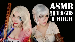 ASMR 🦸 50 TRIGGERS To Help You Sleep (1 hour )🌙✨ АСМР 50 ТРИГГЕРОВ для твоего сна  🧙😴