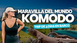 ISLA KOMODO🏝️ Tour en barco de 3 días⛵ [Playa rosa, dragones, mantarrayas]