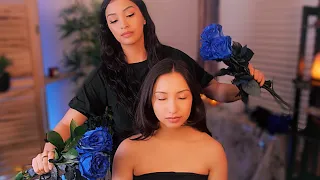 ASMR REAL Person Relaxation Massage + Hair Play