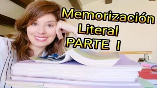 Cómo memorizar de forma Literal en las oposiciones|Tips para memorizar| Oposiciones Judicaturas.