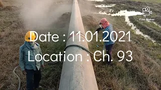 Sand Blasting In Cross Country Pipeline