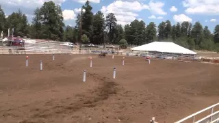 World Champion Kenda Lenseigne and Sparky the mare with wings!