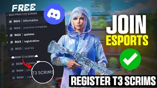 How to register bgmi T3 in discord | Join bgmi Pubg Esports | Best t3 , t2 discord server | 2024