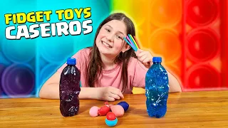 TESTAMOS VÍDEOS VIRAIS DE FIDGET TOYS CASEIROS | Los Wagners