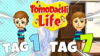 Ich habe 7 TAGE in TOMODACHI LIFE gelebt!