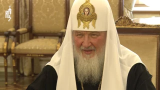 Патриарх Кирилл встретился с Блаженнейшим Архиепископом Тиранским и всей Албании Анастасием