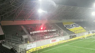 FC Schaffhausen -  FC Aarau | Support & Pyro der Szene Aarau