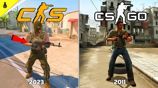 CS 2 vs CSGO 2011 - Details and Physics Comparison