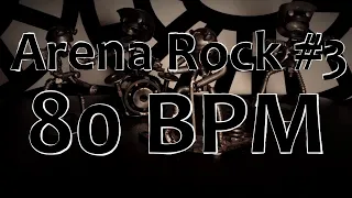 80 BPM - Arena Rock #3 - 4/4 Drum Beat - Drum Track