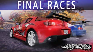 Mia vs Razor | Final Races in NFS MW | Mazda RX-8 vs BMW M3 GTR | Blacklist Rival #1