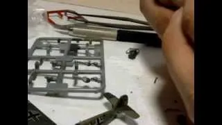 Building a kit of 1/144 Messerschmitt Bf109t