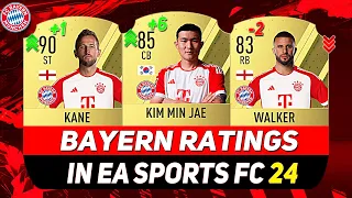 BAYERN PLAYER RATINGS IN EA FC 24! ✅🆕ft. MIN-JAE KIM, KANE, WALKER...etc