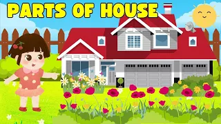 Parts of the House | House Vocabulary | Learning Parts of the Home for #kids  #kiddotvvv  #learning