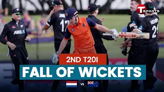 Fall Of Wickets | Netherlands vs New Zealand | 2nd T20I | T Sports