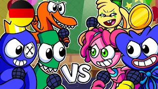 RAINBOW FRIENDS vs POPPY PLAYTIME: Funkin-Clash der Giganten!