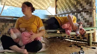 Full video 120 days Build a house for mother and daughter