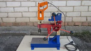 Сверлильный станок из дрели/handmade drill press