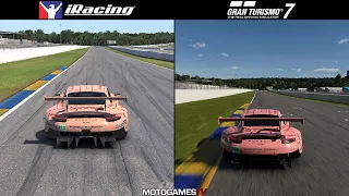 iRacing vs Gran Turismo 7 - Porsche 911 RSR at Road Atlanta