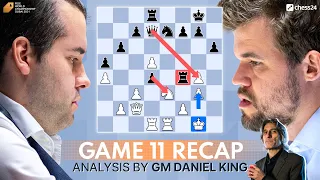 Game 11 | Carlsen - Nepomniachtchi World Chess Championship Recap | Daniel King