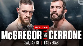 КОНОР МАКГРЕГОР vs ДОНАЛЬД СЕРРОНЕ | ПОЛНЫЙ БОЙ | UFC 246 | ПРЯМАЯ ТРАНСЛЯЦИЯ