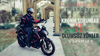 TVS APACHE RTR 200 KRONİK SORUNLAR , OLUMSUZ YÖNLERİ VE ÇÖZÜMLERİ