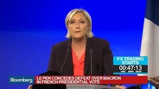 Le Pen Concedes Defeat Over Macron