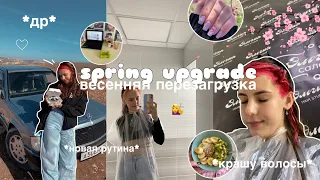 *ВЕСЕННЯЯ ПЕРЕЗАГРУЗКА* // новая рутина,новые привычки,день рождения💗