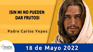 Evangelio De Hoy Miércoles 18 Mayo 2022 l Padre Carlos Yepes l Biblia l   Juan 15,1-8 l Católica