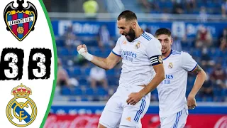 Levante vs Real Madrid 3-3 Highlights all Goals Laliga 2021-2022 Full HD