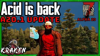 Alpha 20.1 BIG UPDATE & PATCH NOTES 7 Days To Die