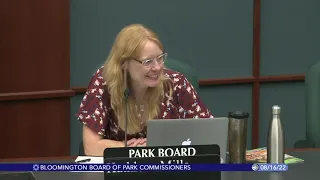 Bloomington Board of Park Commissioners, August 16, 2022