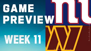 New York Giants vs. Washington Commanders | 2023 Week 11 Game Preview