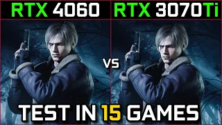 RTX 4060 vs RTX 3070 Ti | Test in 15 Games | 1080p - 1440p