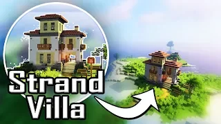 Minecraft Villa bauen 🏡🌴 | Minecraft Strand Haus bauen deutsch