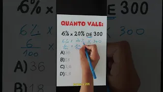 Porcentagem de porcentagem!! #matemática #porcentagem